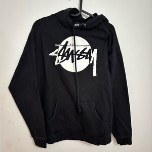 Stussy Black Pullover with White Logo